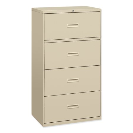 HON 36" W 4 Drawer File Cabinet, Putty, A4/Legal/Letter H484.L.L